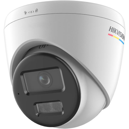 Camera de supraveghere exterior IP Turret ColorVu Hikvision DS-2CD1327G2H-LIU(2.8MM), 2MP, 2.8mm, Microfon, IP67, PoE