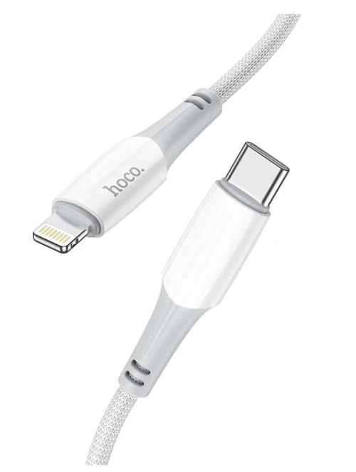 Cablu Date si Incarcare USB-C - Lightning HOCO X70, 20W, 1m, Alb