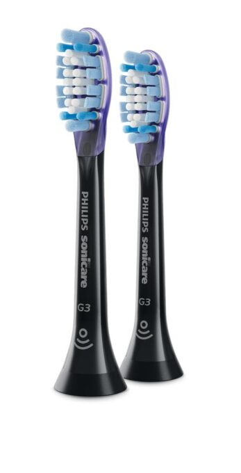 Rezerve periuta electrica Philips Sonicare Premium Gum Care HX9052/88, 2 bucati (Negru)