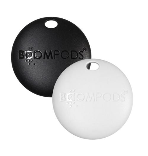 Set Breloc Boompods Boomtag, Bluetooth, IPX5, 2 bucati (Negru/Alb)