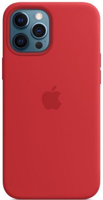 Protectie Spate Apple MHLF3ZM/A pentru Apple iPhone 12 Pro Max, Silicon (Rosu)