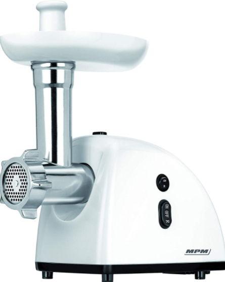 Masina de tocat MPM MMM-05, 650 W, Functie Reverse, Accesoriu carnati (Alb) 1 Masina de tocat MPM MMM-05, 650 W, Functie Reverse, Accesoriu carnati (Alb)