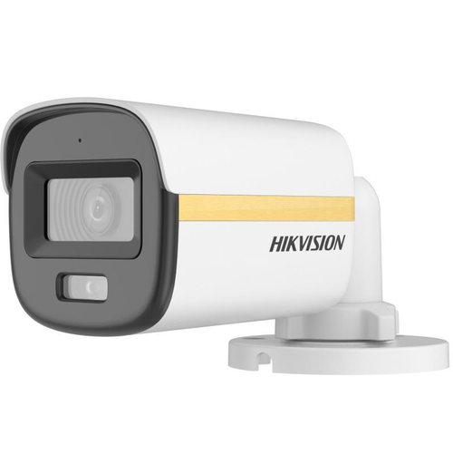 Camera de supraveghere exterior Bullet ColorVu Dual-light Hikvision DS-2CE10DF3T-LFS(2.8MM), 2MP, 2.8mm, IR 20M, Microfon, IP67