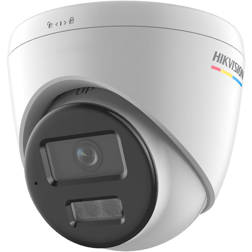 Camera de supraveghere exterior IP Turret ColorVu Hikvision DS-2CD1327G2H- LIU(4MM), lentila fixa 4mm, 2MP, IR 30M, PoE
