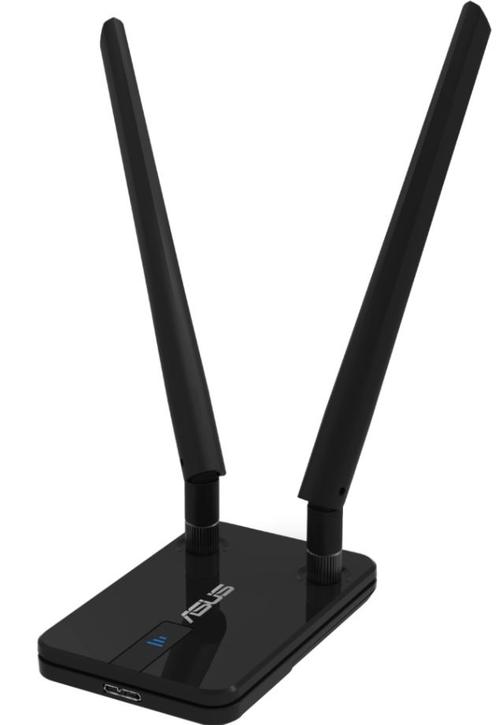 Adaptor Wireless ASUS USB-AC58, AC1300, WiFI 5, Dual-band, USB 3.0, 2 Antene externe (Negru) 1 Adaptor Wireless ASUS USB-AC58, AC1300, WiFI 5, Dual-band, USB 3.0, 2 Antene externe (Negru)