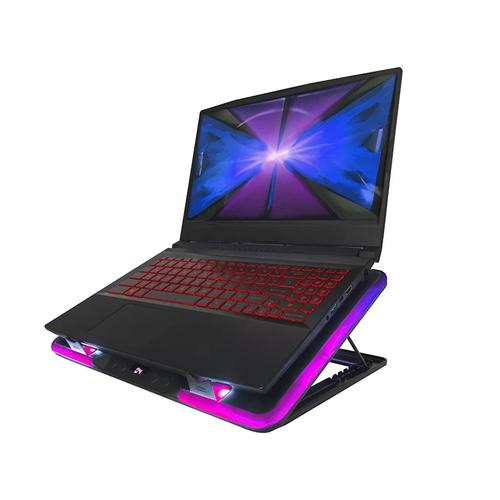 Cooler notebook Tracer Snowman Pro, 17.3'' (Max), Iluminare RGB, 2x1350 RPM (Negru) 1 Cooler notebook Tracer Snowman Pro, 17.3'' (Max), Iluminare RGB, 2x1350 RPM (Negru)
