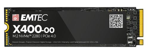 SSD EMTEC X400 Power Pro, 2 TB, PCIe Gen 4.0 x 4 NVMe, M.2 2280 1 SSD EMTEC X400 Power Pro, 2 TB, PCIe Gen 4.0 x 4 NVMe, M.2 2280