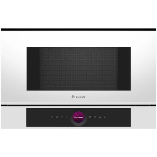 Cuptor cu microunde incorporabil Bosch BFL7221W1, 21 l, 900 W, Autocuratare hidrolitica, AutoPilot 7, Iluminare LED, Control Tactil (Alb)