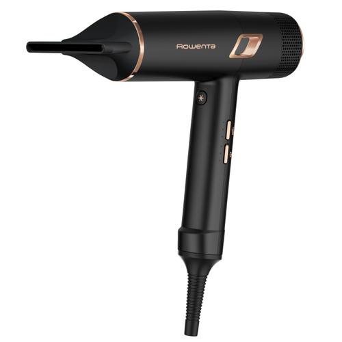 Uscator de par Rowenta Ultimate Experience Maestria CV9920F0, 2000W, 3 trepte de temperatura, set complet de accesorii, jet de aer rece constant, difuzor (Negru/Maro)