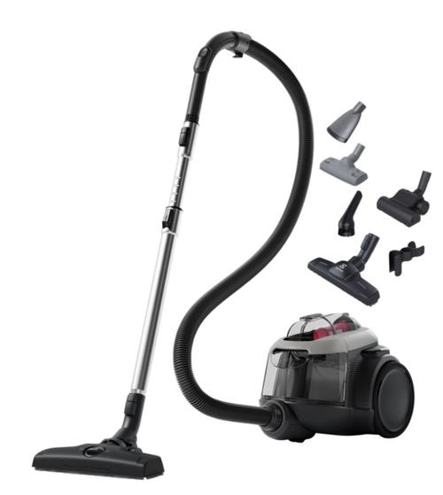 Aspirator fara sac Electrolux EL61A4UG, 700 W, 1.6 L, Filtru Hygiene 12, Perie ParkettoPro, Animal Kit (Gri)