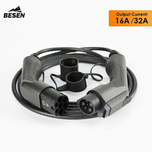 Cablu incarcare EV BESEN BS-CHC007, Drept, 5m, 16A, monofazic, type 1 (Negru)