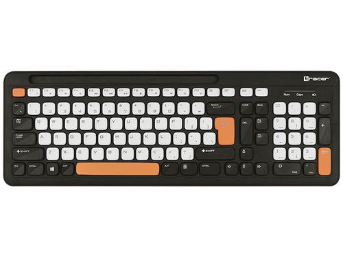 Tastatura Wireless Tracer GREG RF, 2.4GHz, 104 taste, 8 taste multimedia, Slot pentru tableta/telefon (Negru)