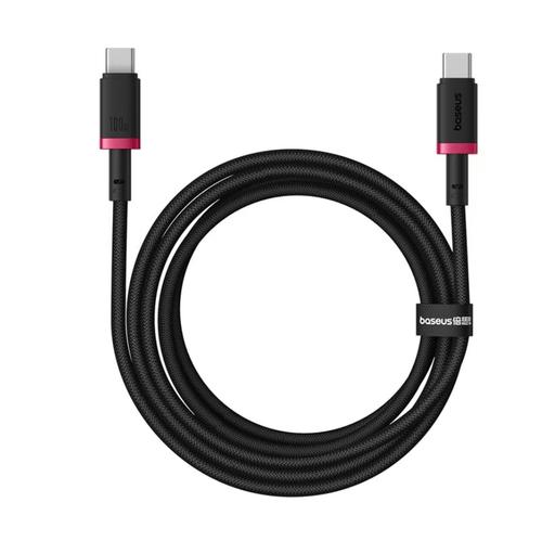 Cablu alimentare si date Baseus Dura, USB Type-C la USB Type-C, 100 W, 2m (Rosu/Negru)