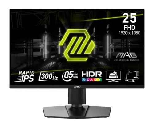 Monitor Gaming Rapid IPS LED MSI MAG 24.5inch 255PXF, Full HD (1920 x 1080), HDMI, DisplayPort, Boxe, Pivot, 300 Hz, 0.5 ms (Negru)