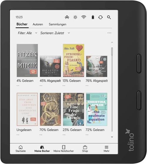 eBook Reader Tolino Vision Color, Ecran Color E-Ink Kaleido 3 7inch, 1GB RAM, 32GB Flash, Wi-Fi, Bluetooth, USB-C, IPX8 (Negru)