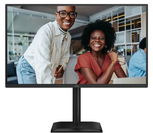 Monitor IPS LED AOC 27inch 27E4U, Full HD (1920 x 1080), HDMI, DisplayPort, Boxe, Pivot, 120 Hz, 4 ms (Negru)