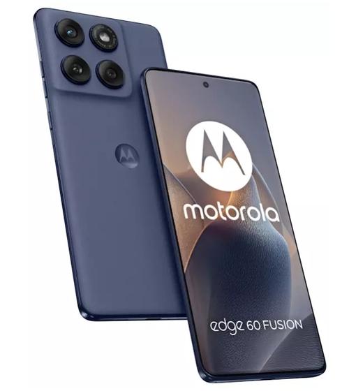 Telefon Mobil Motorola Edge 60 Fusion, Procesor Mediatek Dimensity 7300, P-OLED 6.67inch, 8GB RAM, 256GB Flash, Camera Dubla 50 + 13 MP, Wi-Fi, 5G, Dual Sim, Android (Albastru)