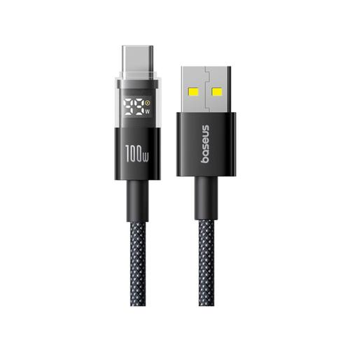 Cablu alimentare si date Baseus Display, 100 W, USB la USB Type-C, 2m (Negru)