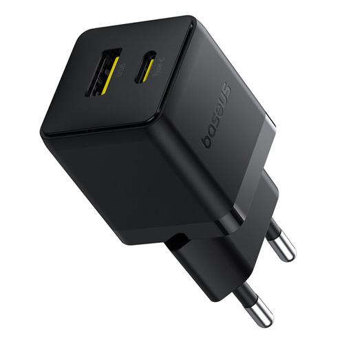 Incarcator retea Baseus Palm, 30 W, 1 x USB Type-C, 1 x USB (Negru)
