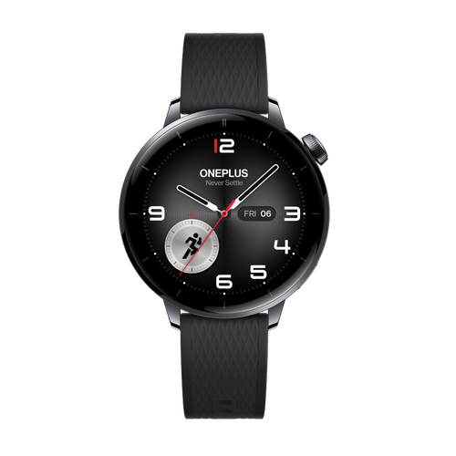 Smartwatch OnePlus Watch 3 43mm, Procesor Snapdragon W5 Gen 1, Ecran AMOLED 1.32inch, Bluetooth, Wi-Fi, NFC, 5ATM IP68, Wear OS (Negru)