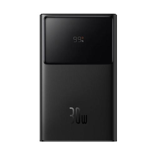Baterie externa Baseus Star-Lord Digital, 10000 mAh, 2x USB, 1x USB-C, 30 W, Display (Negru)