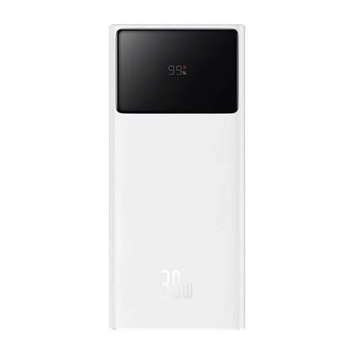 Baterie externa Baseus Star-Lord Digital, 20000 mAh, 2x USB, 1x USB-C, 30 W, Display (Alb)