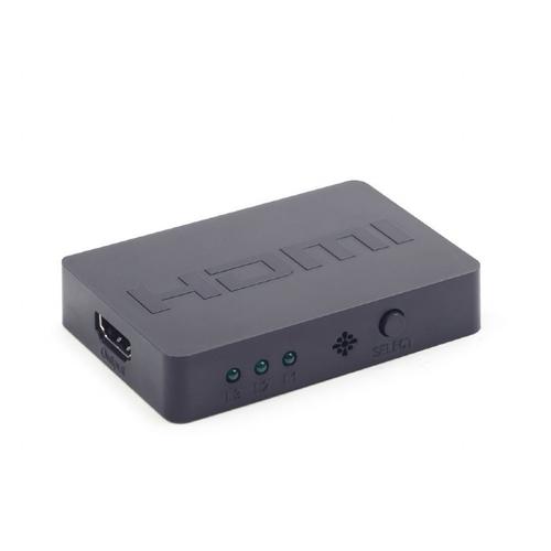 Switch video Gembird DSW-HDMI-34, 3 device la 1 Monitor, 3x HDMI (Negru)