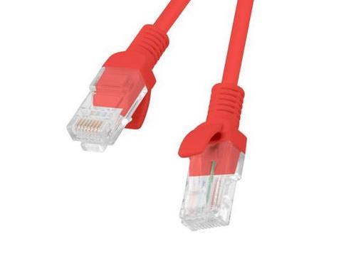 Cablu UTP Lanberg  PCU6-10CC-0050-R, CAT.6, 0.5m (Rosu)