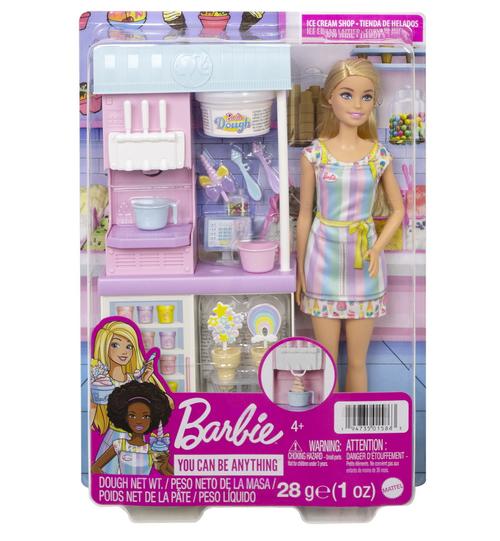 Set de joaca Magazinul de Inghetata, +4 ani, Barbie