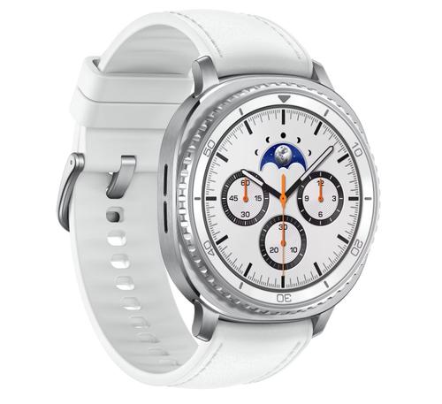 Smartwatch Samsung Galaxy Watch8 Classic 46mm BT, Bluetooth, Ecran AMOLED 1.34inch, 2GB RAM, 64GB Flash, Wear OS, Wi-Fi, NFC, 5 ATM (Alb)