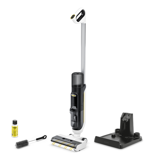 Aspirator vertical cu spalare Karcher FCV 3, 160W, autonomie 30 min (Alb/Negru)