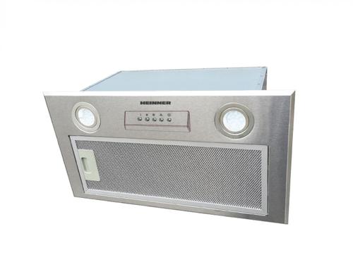 Hota incorporabila HEINNER HBIH-MD600IX, 610 m3/h, 3 viteze, 215 W, LED 2x1.5 W, Filtru aluminiu (Inox)