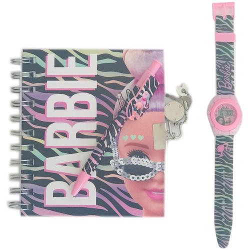 Set Barbie agenda si ceas
