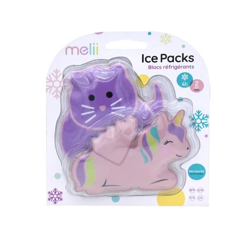 Set racitor pentru sac termic Melii - Unicorn si pisoi, 2 buc.
