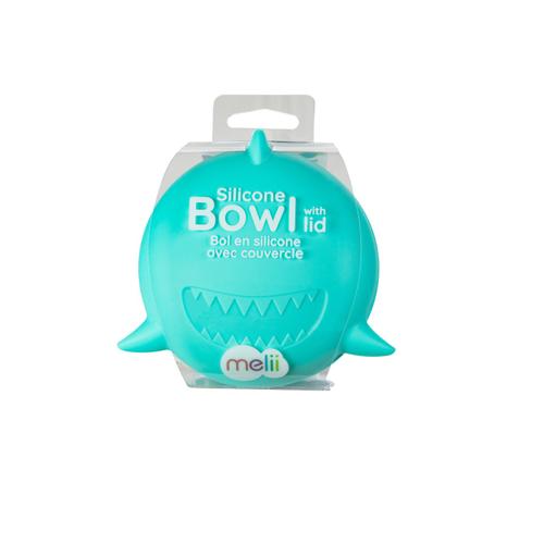 Bol din silicon cu capac Melii - Shark, 350 ml
