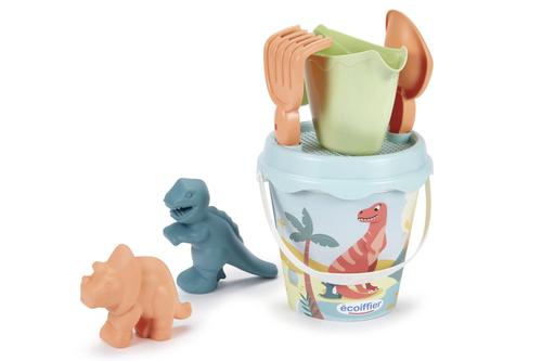 Set de joaca - Dino Bucket - Galetusa + 2 forme de nisip - Ecoiffier
