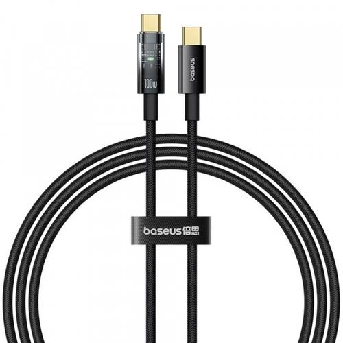 Cablu Date si Incarcare USB-C - USB-C Baseus P10319704111-00 Explorer, 100W, 2m, Negru