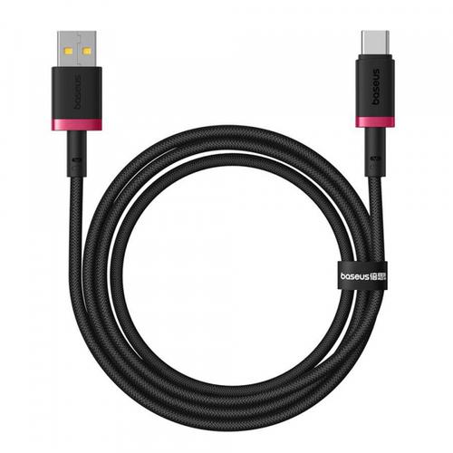 Cablu Date si Incarcare USB-A - USB-C Baseus P10377802U01-03 Dura Series, 60W, 2m, Negru/Rosu