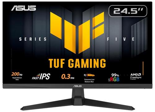 Monitor Gaming Fast IPS LED ASUS TUF Gaming 24.5inch VG259Q5A, FullHD (1920 x 1080), HDMI, DisplayPort, Boxe, 200 Hz, 0.3 ms (Negru)