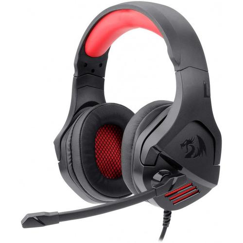 Casti Gaming Redragon Theseus, Jack 3.5 mm, Microfon, iluminare LED rosu (Negru) 1 Casti Gaming Redragon Theseus, Jack 3.5 mm, Microfon, iluminare LED rosu (Negru)