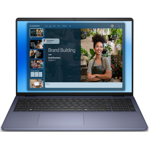 Laptop Dell 16 DC16251 (Procesor Intel Core 7 150U (12M Cache, up to 5.40 GHz) 16inch WUXGA, 32GB, 1TB SSD, Intel Graphics, Win 11 Pro, Albastru)