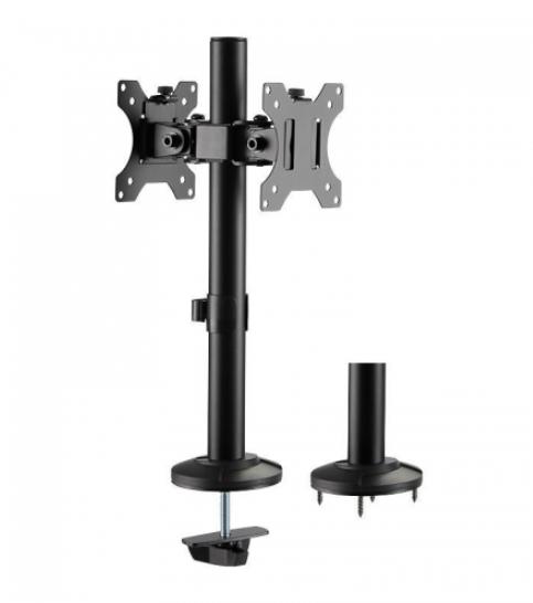 Suport monitor Logilink BP0109, 17-32inch, rotatie, inclinare, pivotare, verticala, max 8 Kg x 2 (Negru)
