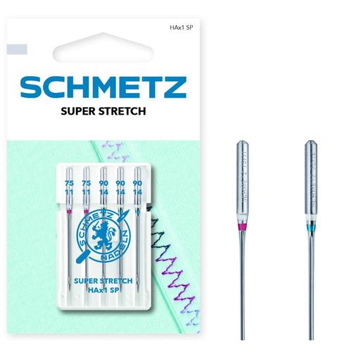 Set combinat 5 ace de cusut, materiale foarte elastice, finete 75-90, Schmetz HAX1 SP VTS 1 Set combinat 5 ace de cusut, materiale foarte elastice, finete 75-90, Schmetz HAX1 SP VTS