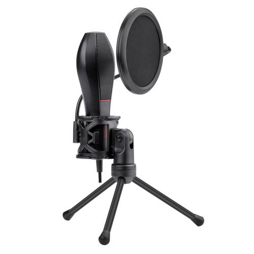Microfon Redragon Quasar 2 cu stand, USB (Negru) 1 Microfon Redragon Quasar 2 cu stand, USB (Negru)
