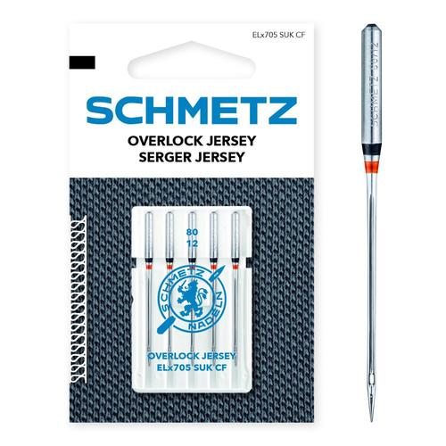 Set 5 ace de surfilat pentru tricot, finete 80, Schmetz ELX705 SUK CF VCS 1 Set 5 ace de surfilat pentru tricot, finete 80, Schmetz ELX705 SUK CF VCS