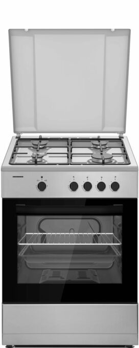 Aragaz HEINNER HFSC-SME66ISL, Gaz, 4 arzatoare, Aprindere electrica, 60x60 cm (Argintiu) 1 Aragaz HEINNER HFSC-SME66ISL, Gaz, 4 arzatoare, Aprindere electrica, 60x60 cm (Argintiu)