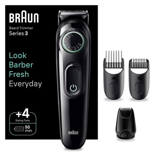 Aparat de tuns barba Braun BT3421, Autonomie 50 minute, 4 instrumente ingrijire, Buton rotativ de precizie (Negru/Verde) 1 Aparat de tuns barba Braun BT3421, Autonomie 50 minute, 4 instrumente ingrijire, Buton rotativ de precizie (Negru/Verde)