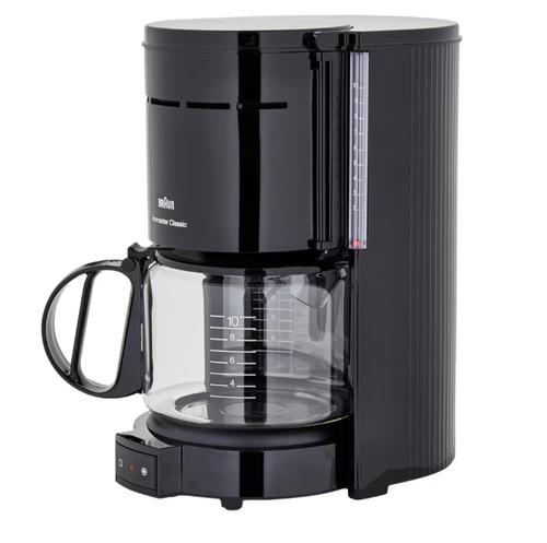 Cafetiera cu picurare Braun KF 47/1 Aromaster, 10 cesti, 1000 W, Oprire automata, Sistem OptiBrew (Negru)