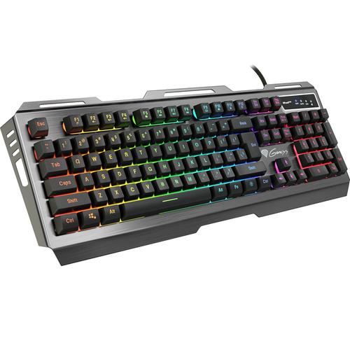 Tastatura Gaming Genesis Rhod 420, Iluminata RGB (Negru/Argintiu) 1 Tastatura Gaming Genesis Rhod 420, Iluminata RGB (Negru/Argintiu)