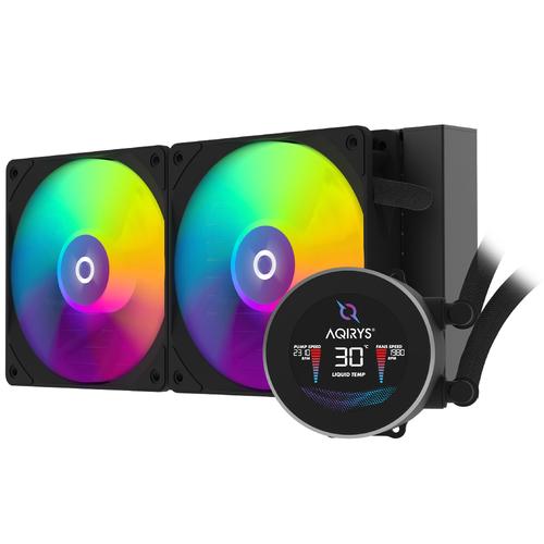 Cooler CPU AQIRYS Hydra 240 AiO Black, Iluminare RGB, 2 x 120mm 1 Cooler CPU AQIRYS Hydra 240 AiO Black, Iluminare RGB, 2 x 120mm
